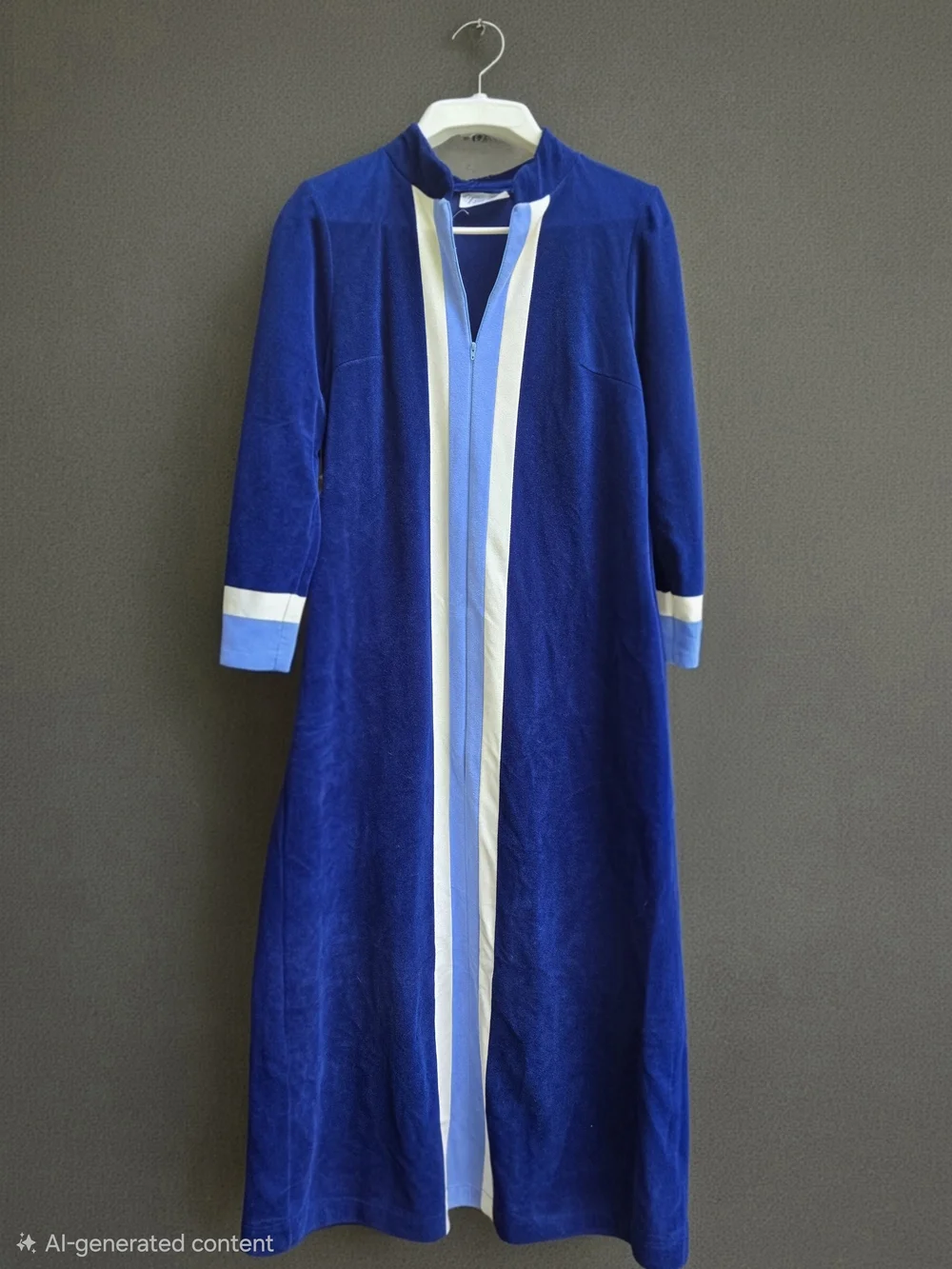 Vintage Vanity Fair Velour Open-Front Robe with Tags